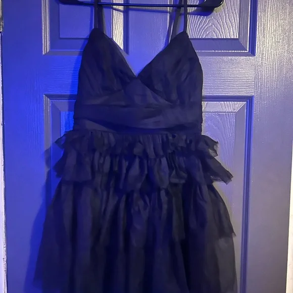 Lulu's Black Ruffled Mini Dress - Picture 4 of 4